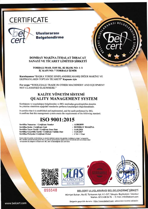 ISO 9001 certificate preview