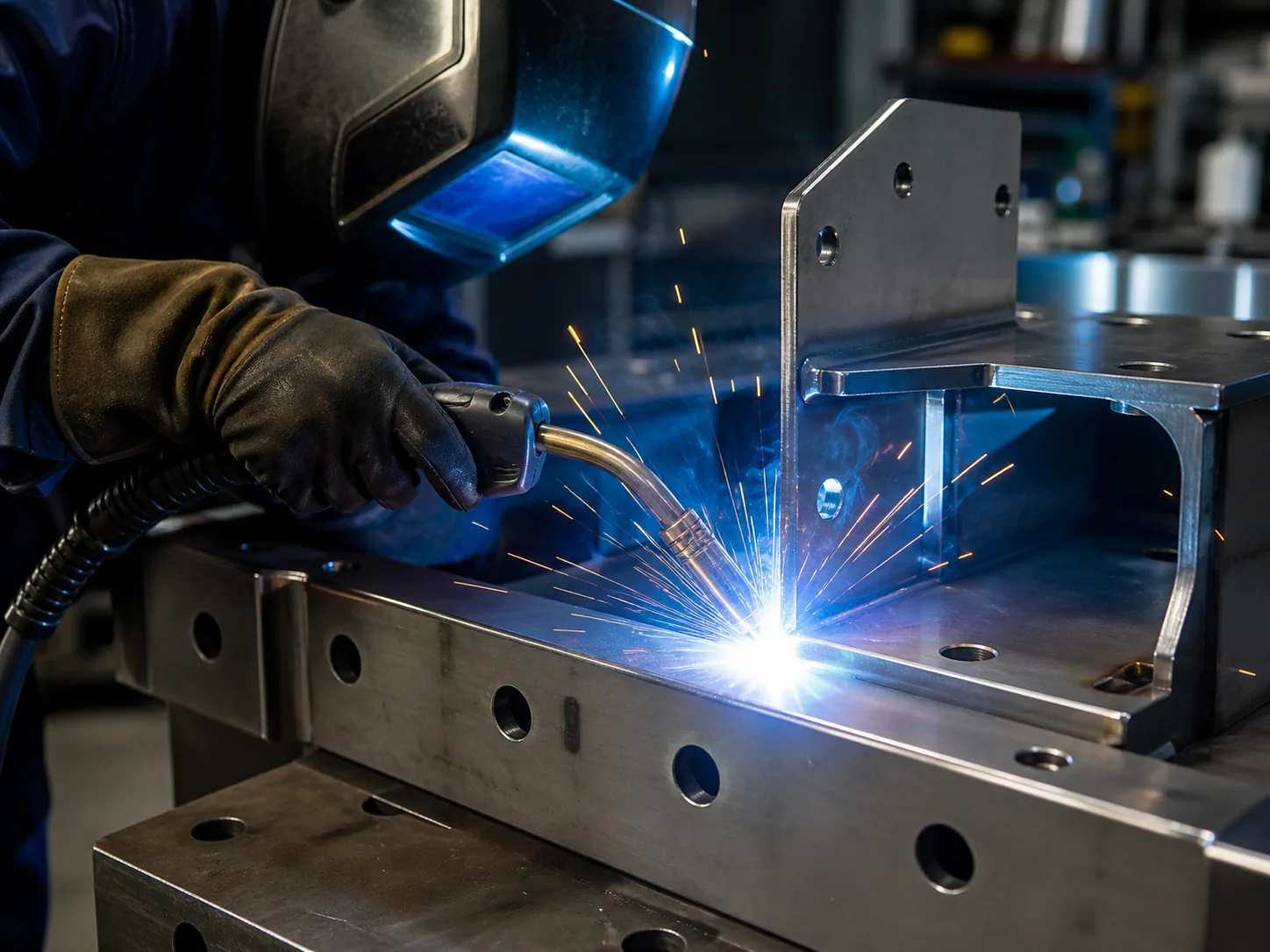MIG welding of a steel assembly